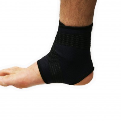 Slide on ankle support brace